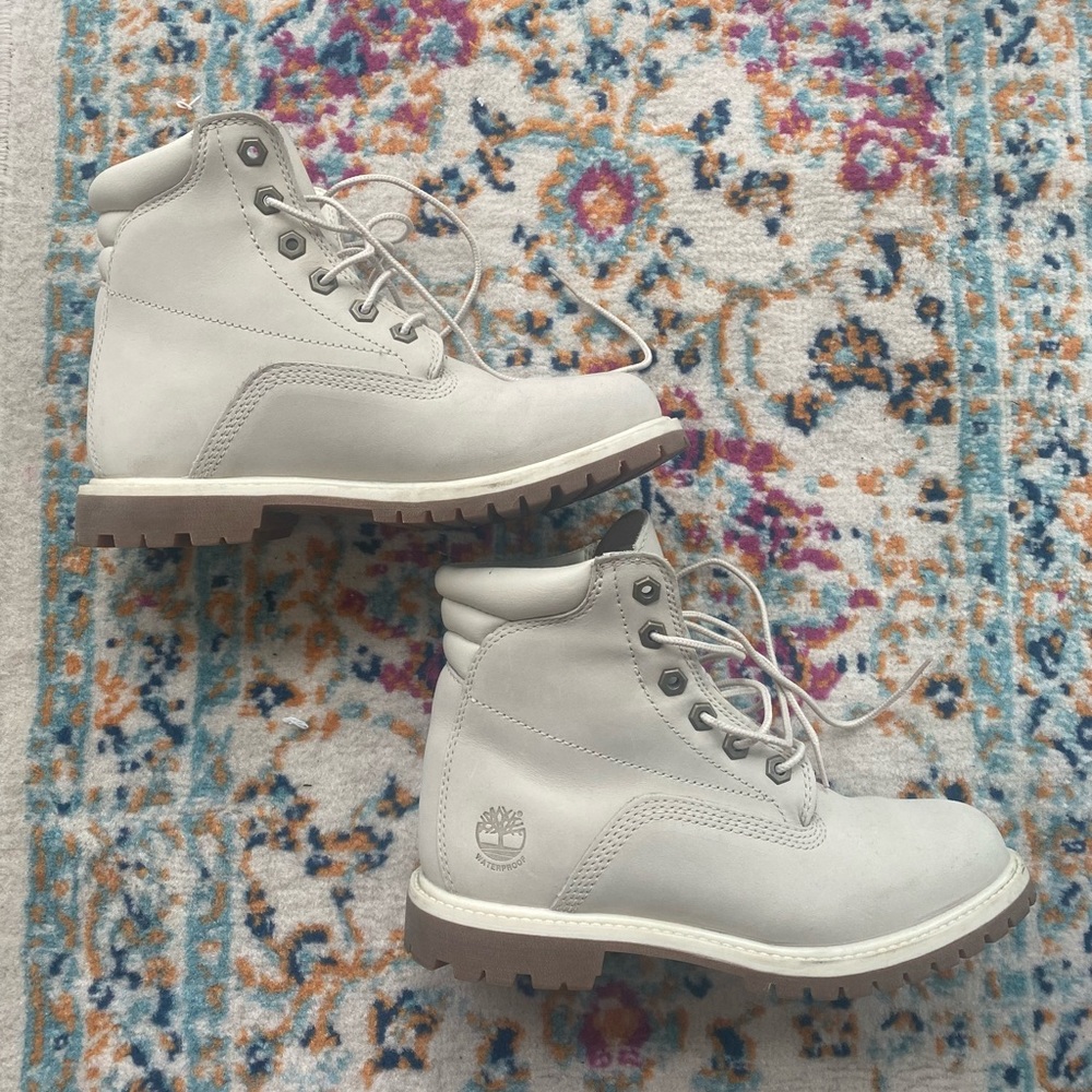 White Timberland Ortholite sz 7.5
